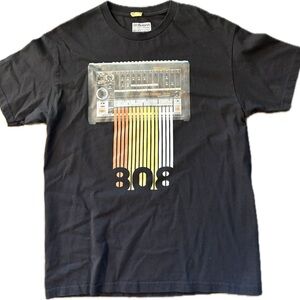 Roland Lifestyle Black Graphic T-Shirt with 808 Design